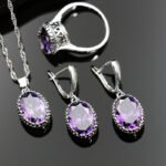 Bridal Zircon Jewelry Set with Hair Claw – Necklace Earrings Bracelet Wedding Set - Image 2