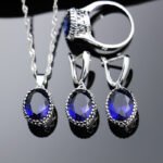 Bridal Zircon Jewelry Set with Hair Claw – Necklace Earrings Bracelet Wedding Set - Image 6