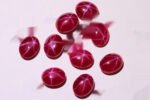 Red Star Ruby Oval Gemstone – Polished Synthetic Loose Stone for Jewelry - Image 4