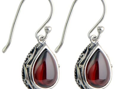 925 Silver Green Agate Drop Earrings – Thai Style Elegant Women Jewelry