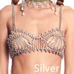 Women’s Rhinestone Chest Chain Body Jewelry – Elegant Geometric Body Chain Bra - Image 5