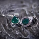 925 Silver Green Agate Drop Earrings – Thai Style Elegant Women Jewelry - Image 5