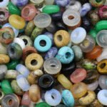 5x10mm Large Hole Stone Beads – Crystal Agate Style Abacus DIY Jewelry Beads