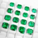 Synthetic Emerald Octagon Cut Stone – Lab Created Green Gem for Jewelry - Image 4