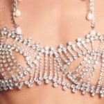 Women’s Rhinestone Chest Chain Body Jewelry – Elegant Geometric Body Chain Bra - Image 2