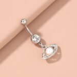 Stainless Steel Geometric Navel Piercing for Women - Image 5