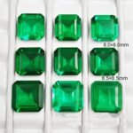 Synthetic Emerald Octagon Cut Stone – Lab Created Green Gem for Jewelry - Image 2