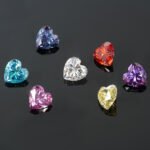 Heart Shape Moissanite Stone – Colorful Lab Created Diamond Alternative - Image 4