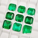 Synthetic Emerald Octagon Cut Stone – Lab Created Green Gem for Jewelry - Image 5