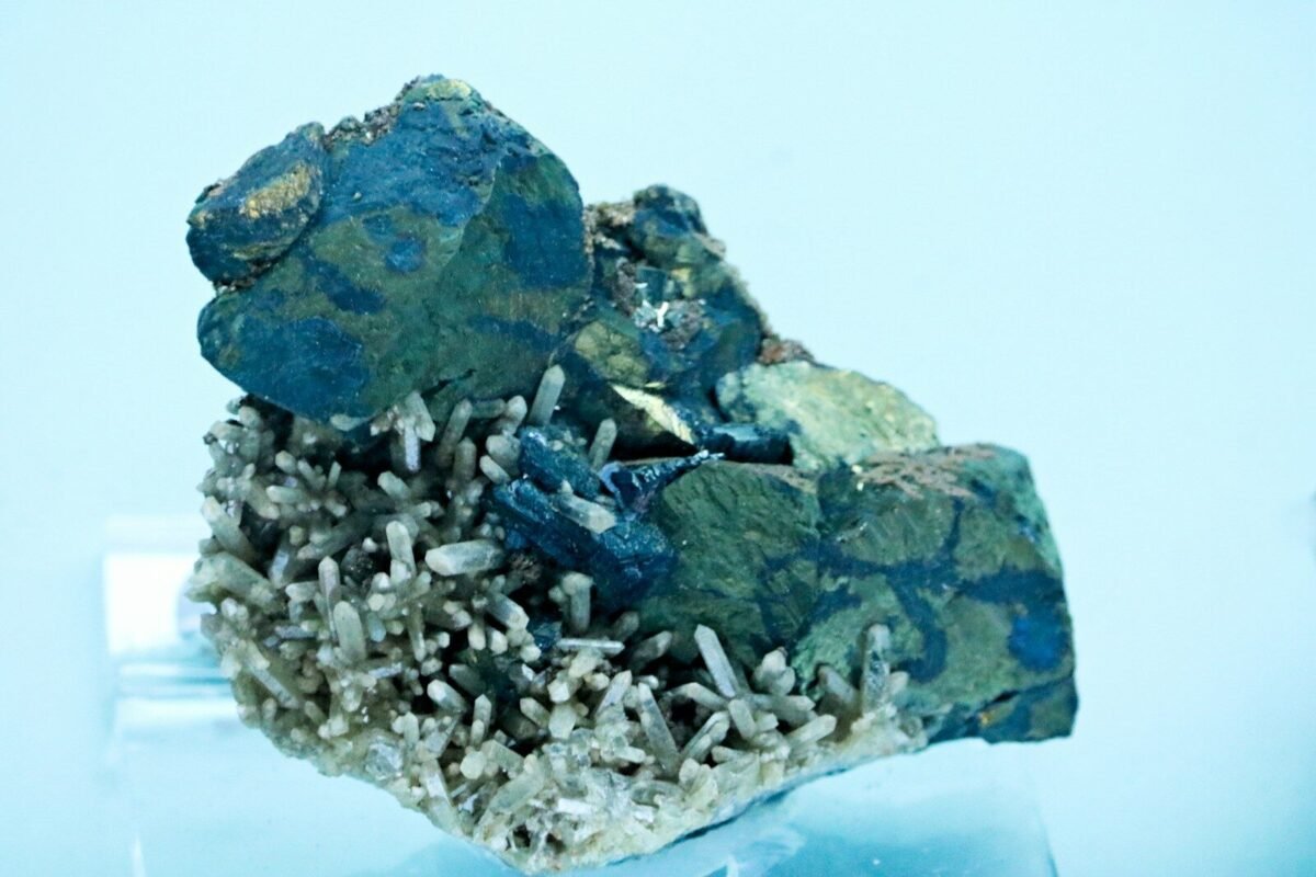 a rock that has some kind of substance on it