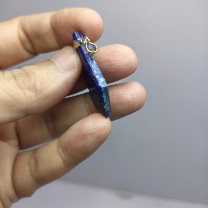 Natural Lapis Lazuli Kite Pendant 30.60ct Pyrite Afghanistan Polished - Image 7