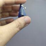 Natural Lapis Lazuli Triangle Pendant 20.70ct Pyrite Afghanistan Faceted - Image 6