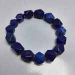 Natural Lapis Lazuli Bracelet 202ct Pyrite Beads Afghanistan Handmade - Image 2