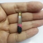 Natural Pink Rhodonite Pendant Handmade Copper Antique Style - Image 5