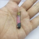 Natural Pink Rhodonite Pendant Handmade Copper Antique Style - Image 8