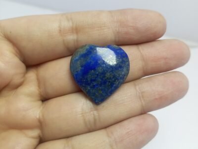 Natural Lapis Lazuli Heart Gemstone 44ct Afghanistan Origin Polished Crystal