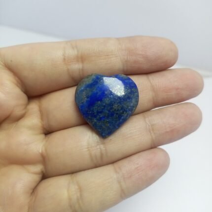 Natural Lapis Lazuli Heart Gemstone 44ct Afghanistan Origin Polished Crystal