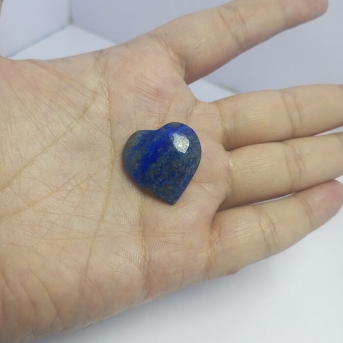 Natural Lapis Lazuli Heart 44ct Polished w/ Pyrite Afghanistan Gemstone - Image 9