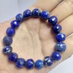 Natural Lapis Lazuli Bracelet 11.5mm Beads 18 Beads Afghanistan - Image 2