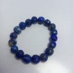 Natural Lapis Lazuli Bracelet 11.5mm Beads 18 Beads Afghanistan - Image 4