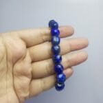 Natural Lapis Lazuli Bracelet 11.5mm Beads 18 Beads Afghanistan - Image 7