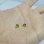 Natural Peridot Heart Pair 1.75ct 6mm Pakistan Gemstones - Image 3