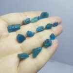 Natural Blue Apatite Rough Crystal Lot 54.5ct Afghanistan - Image 5