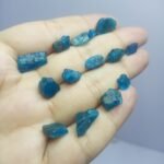 Natural Blue Apatite Rough Crystal Lot 54.5ct Afghanistan - Image 6