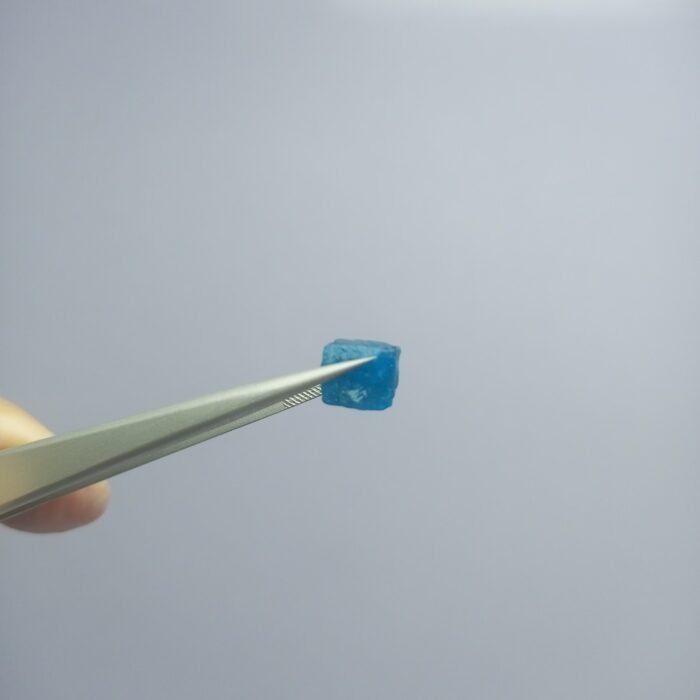 Natural Blue Apatite Rough Crystal Lot 54.5ct Afghanistan - Image 9