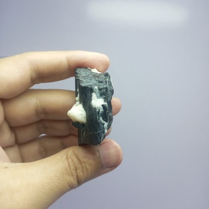 Natural Black Tourmaline Specimen 220.60ct Pakistan Crystal Matrix - Image 2