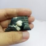 Natural Black Tourmaline Specimen 220.60ct Pakistan Crystal Matrix - Image 9
