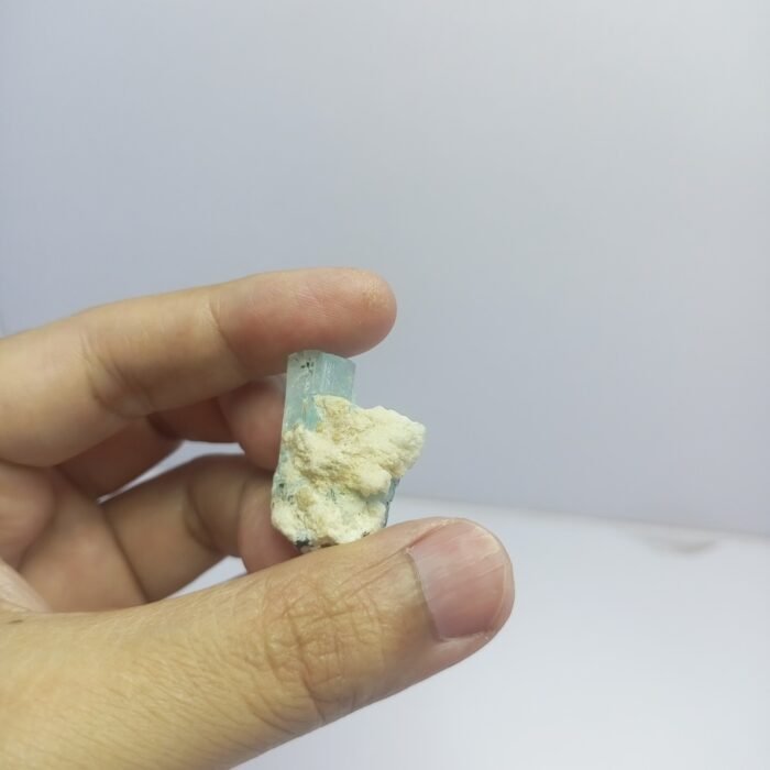 Natural Aquamarine Twin Crystal on Matrix 57.65ct Pakistan - Image 8