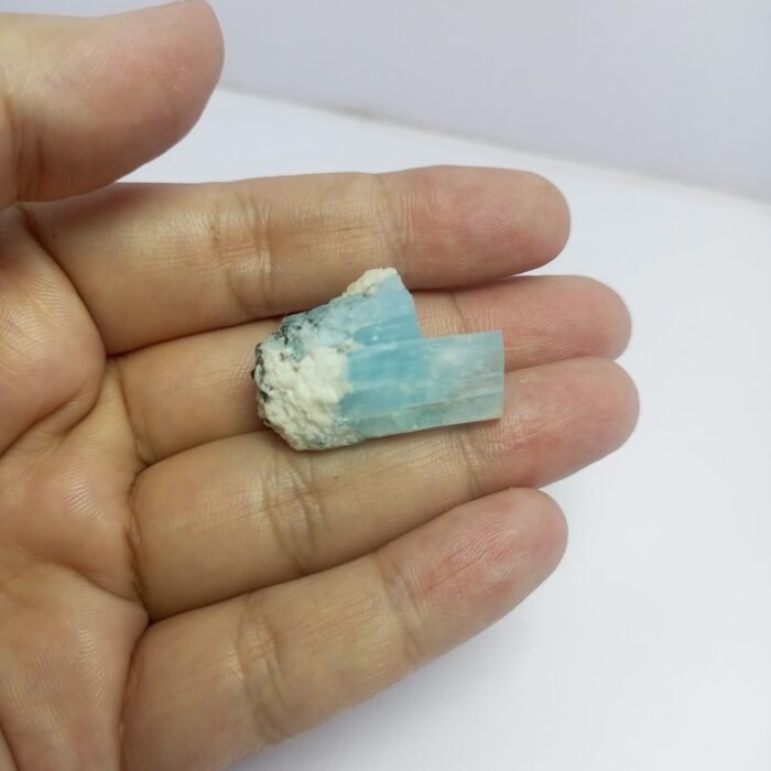 Natural Aquamarine Twin Crystal on Matrix 57.65ct Pakistan - Image 10
