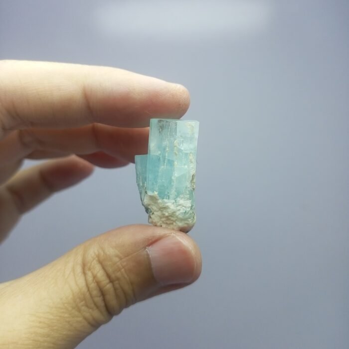 Natural Aquamarine Twin Crystal on Matrix 57.65ct Pakistan - Image 12