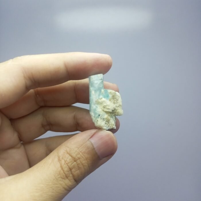 Natural Aquamarine Twin Crystal on Matrix 57.65ct Pakistan - Image 16