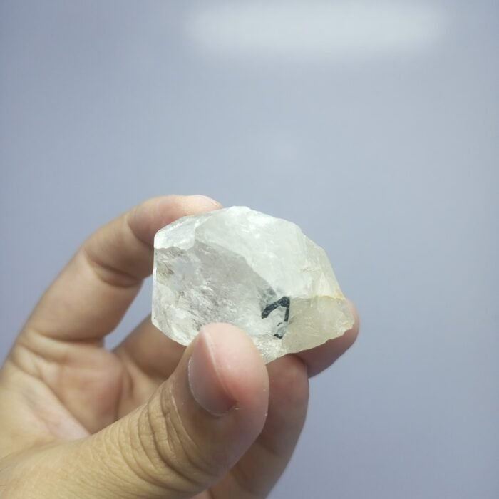 Natural Quartz with Black Tourmaline Specimen 264ct Pakistan - Image 17