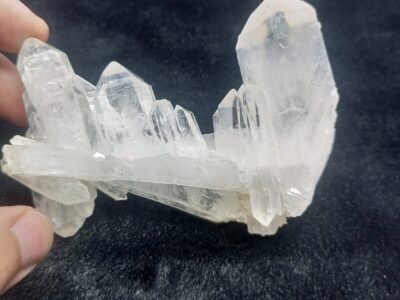 Natural Quartz Crystal Cluster Specimen Pakistan Origin Clear Tower Formation