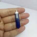 Natural Lapis Lazuli Pendant 925 Silver Pyrite Inclusions 33.80ct - Image 4