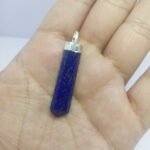 Natural Lapis Lazuli Pendant 925 Silver Pyrite Inclusions 33.80ct - Image 5