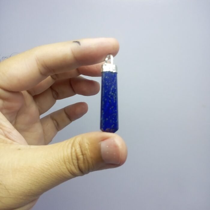 Natural Lapis Lazuli Pendant 925 Silver Pyrite Inclusions 33.80ct - Image 9