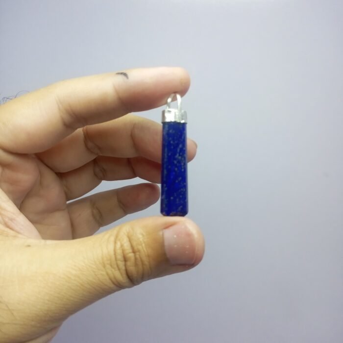 Natural Lapis Lazuli Pendant 925 Silver Pyrite Inclusions 33.80ct - Image 10