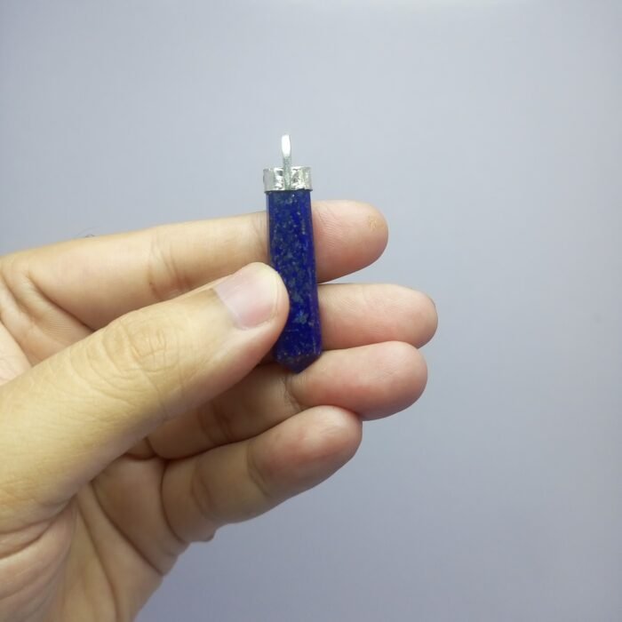 Natural Lapis Lazuli Pendant 925 Silver Pyrite Inclusions 33.80ct - Image 11