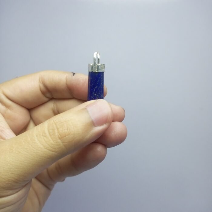 Natural Lapis Lazuli Pendant 925 Silver Pyrite Inclusions 33.80ct - Image 12