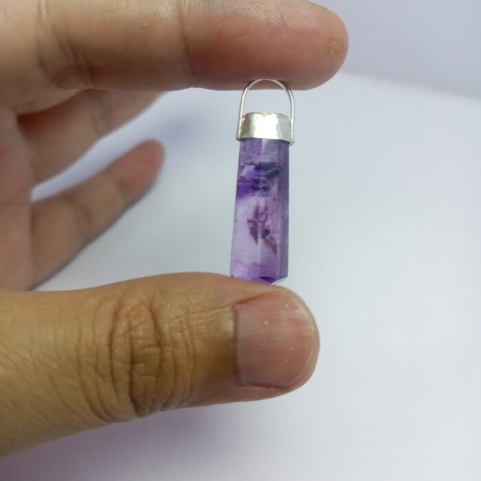 Natural Amethyst Pendant 925 Sterling Silver Handmade 24.15ct - Image 3
