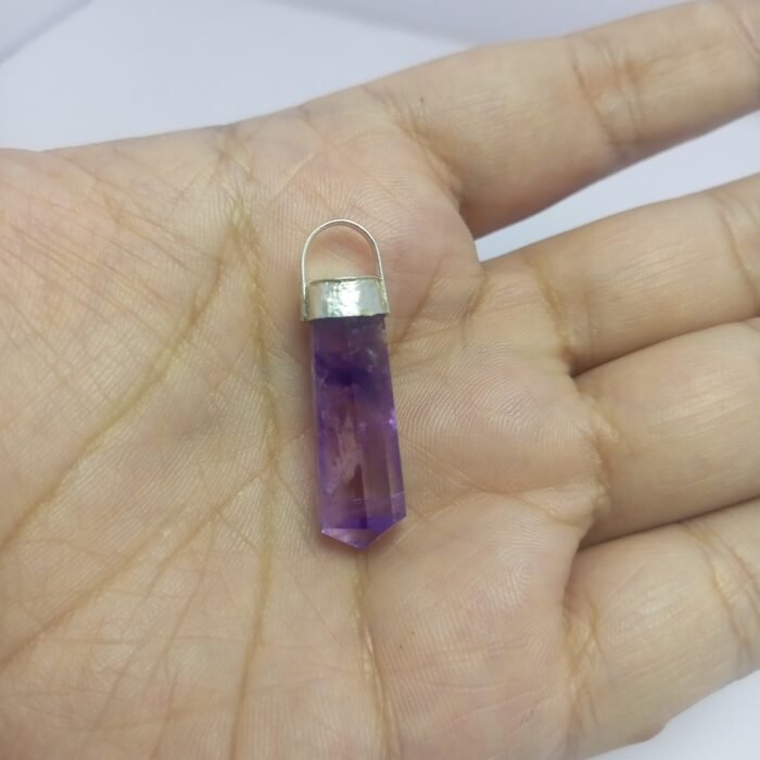 Natural Amethyst Pendant 925 Sterling Silver Handmade 24.15ct - Image 6