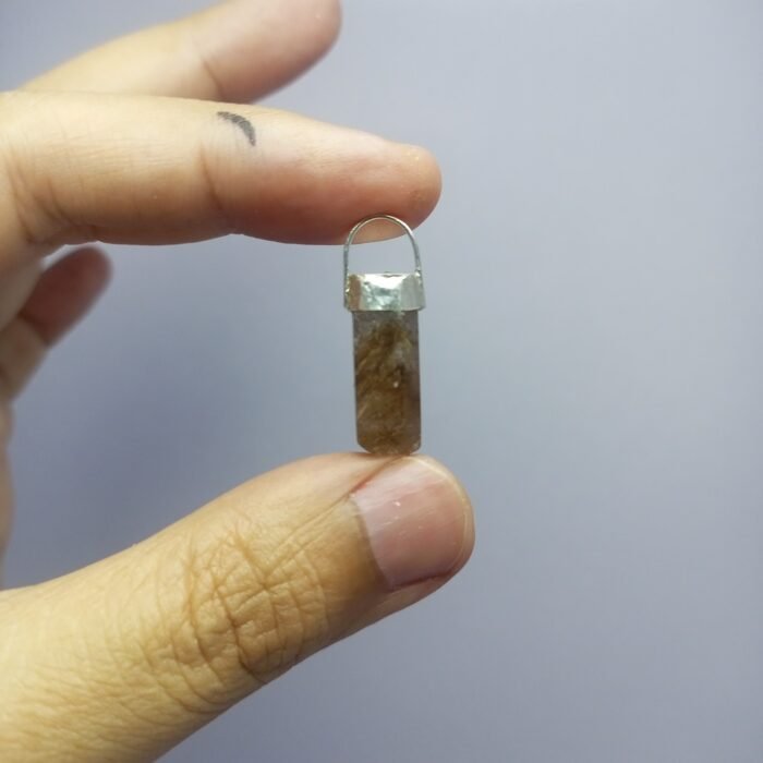 Golden Rutile Quartz Pendant 925 Silver Needle Inclusions 20.15ct - Image 4
