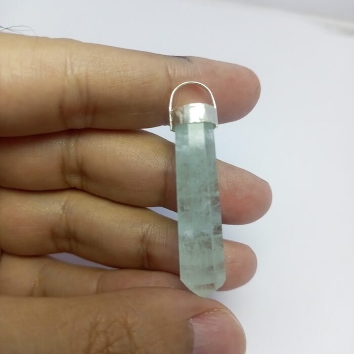 Natural Aquamarine Pendant 925 Silver Vintage Style 48.60ct Pakistan - Image 2