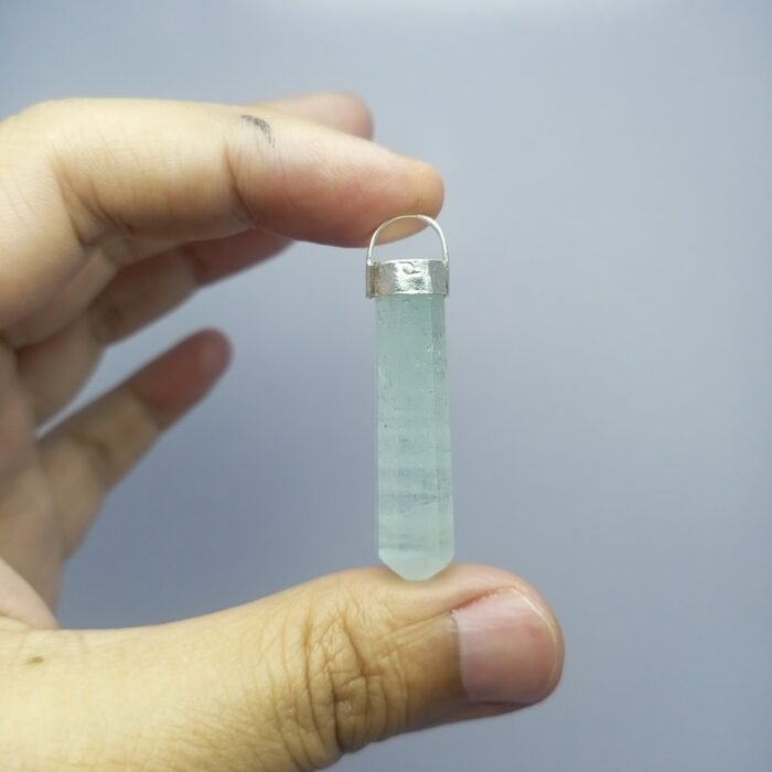 Natural Aquamarine Pendant 925 Silver Vintage Style 48.60ct Pakistan - Image 7