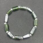 Natural Seraphinite Beaded Bracelet Handmade | Stretch Cord | Gift Jewelry - Image 2