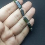 Natural Seraphinite Beaded Bracelet Handmade | Stretch Cord | Gift Jewelry - Image 3